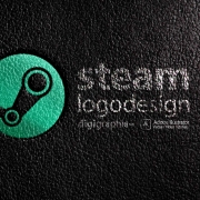 Steam Logo Design in Photoshop