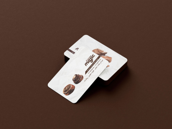 کارت ویزیت کادو و شکلات فروشی لایه باز