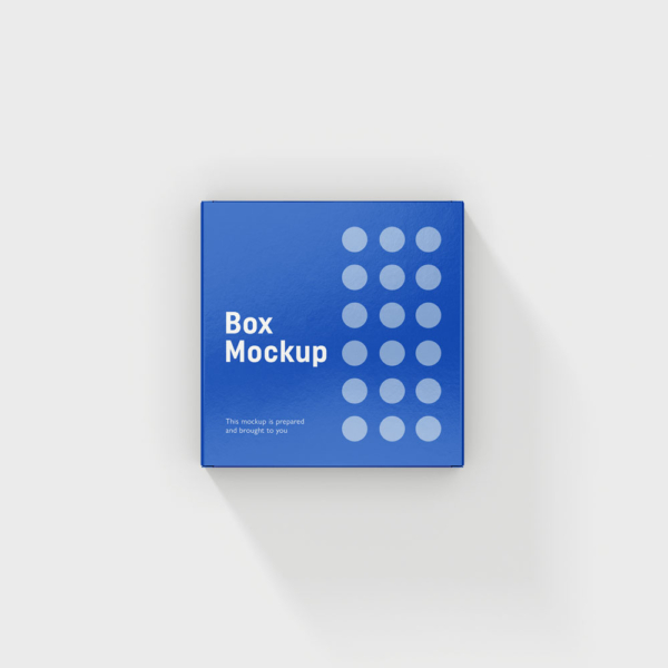 دانلود موکاپ باکس مربع نرم افزاری لایه باز