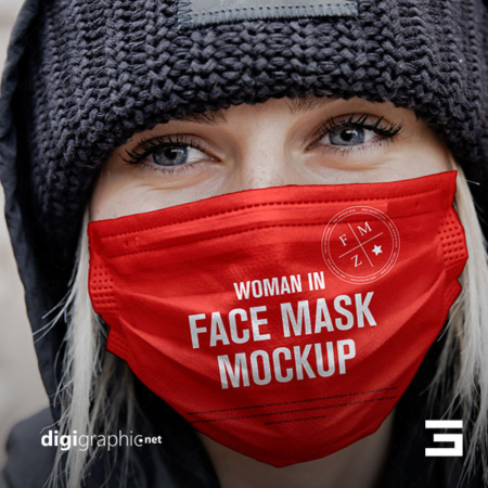 موکاپ ماسک پزشکی کرونا لایه باز