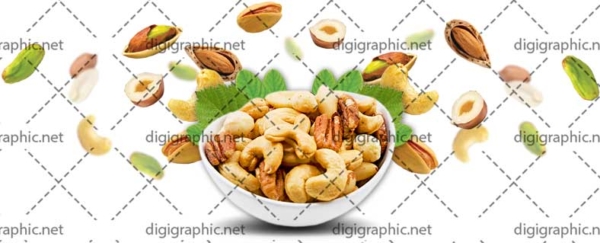 عکس بی پس زمینه کاسه آجیل