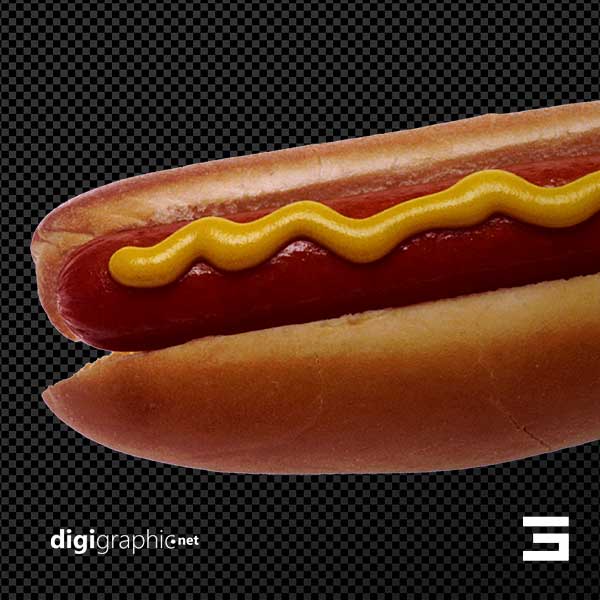 عکس بی پس زمینه ساندویچ هات داگ