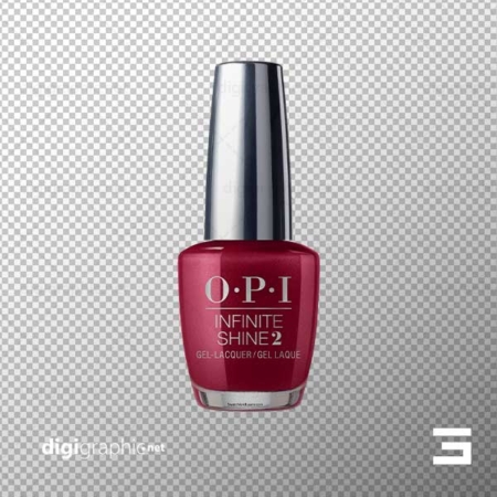 عکس بی پس زمینه لاک قرمز OPI