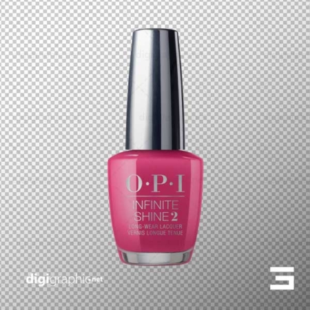 عکس بی پس زمینه لاک صورتی OPI