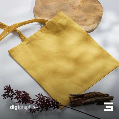 موکاپ طرح ساک تبلیغاتی پارچه ای لایه باز