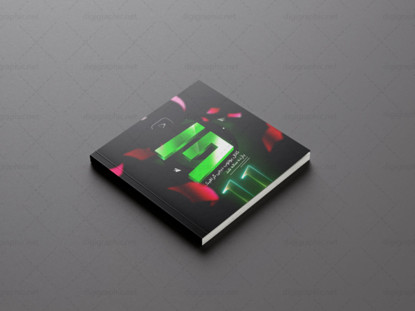 دانلود موکاپ کتاب مربع لایه باز