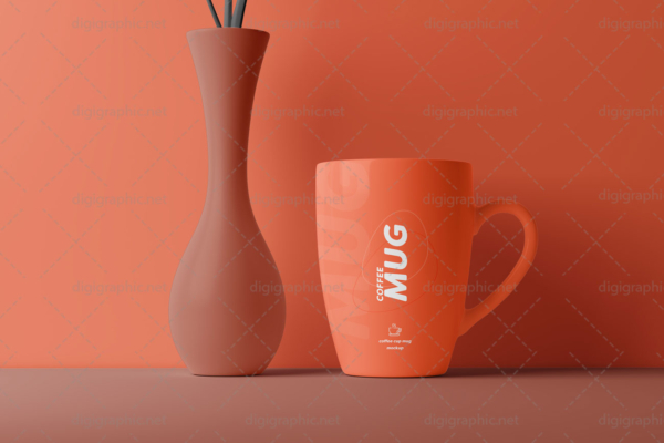موکاپ لیوان بزرگ دسته دار لایه باز