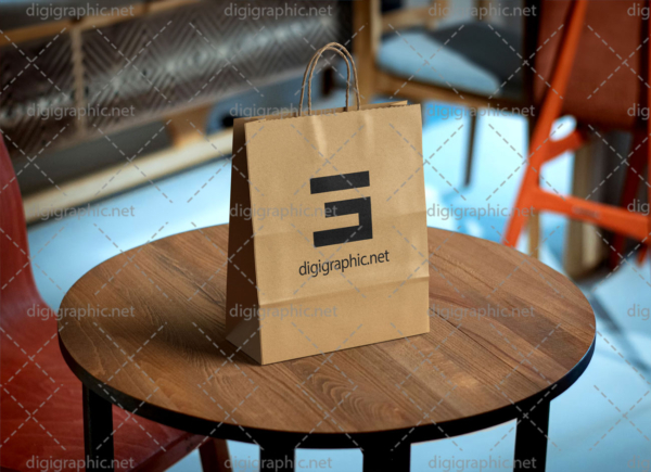 موکاپ پاکت رستورانی کرافت لایه باز