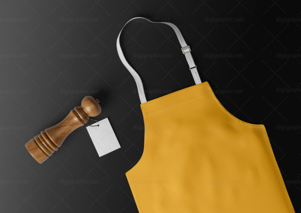 موکاپ طرح پیشبند نانوایی لایه باز