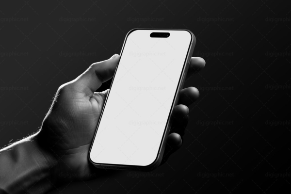 موکاپ گوشی در دست 16 iphone پرو لایه باز