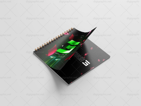 دانلود موکاپ کتاب و کاتالوگ مربع سیمی لایه باز