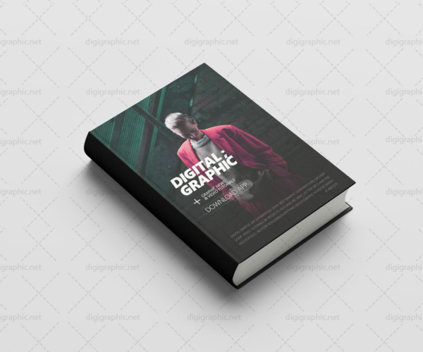 دانلود موکاپ کتاب و جلد کتاب وزیری لایه باز