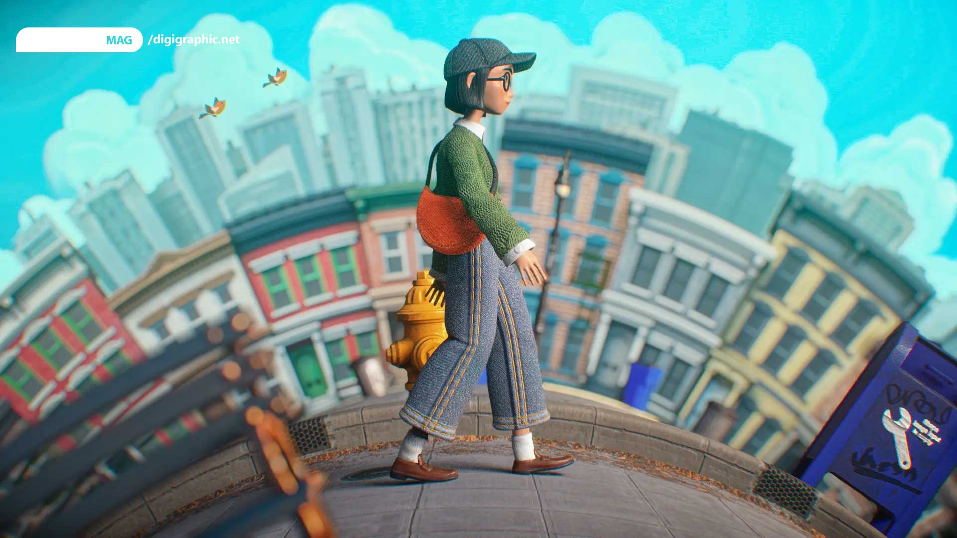 تأثیر سه‌ بعدی بومی در افترافکت