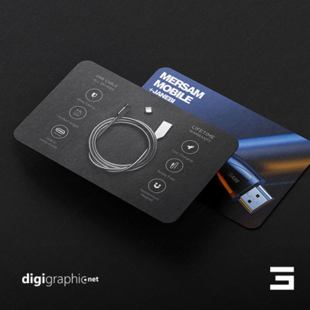 کارت ویزیت فروشگاه لوازم جانبی و کابل موبایل