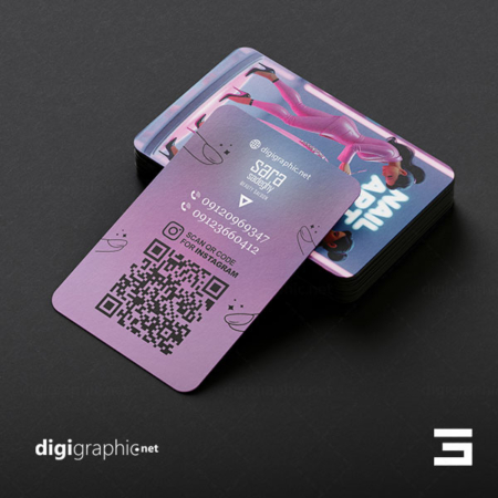 کارت ویزیت طرح سالن کاشت ناخن لایه باز