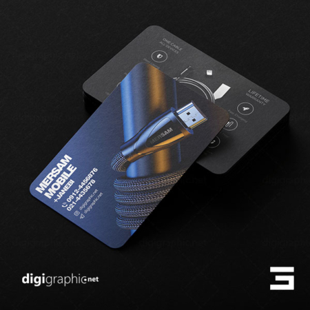 کارت ویزیت فروشگاه لوازم جانبی و کابل موبایل