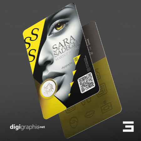 کارت ویزیت طرح میکاپ آرتیست لایه باز