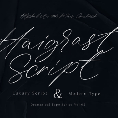 دانلود فونت HaigrastScript