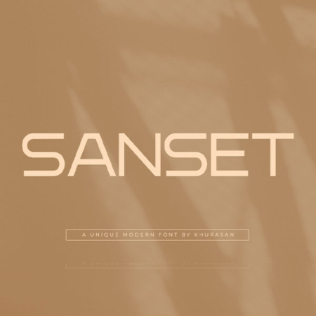 دانلود فونت Sanset
